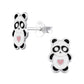 Panda Bear Sterling Silver Earrings