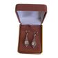 Pear Drop Full Diamante Clip On Earrings