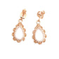 Pearl And Gold Open Clip On Earrings