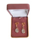 Pearl Enamel Drop Clip On Fashion Jewellery Earrings(2)