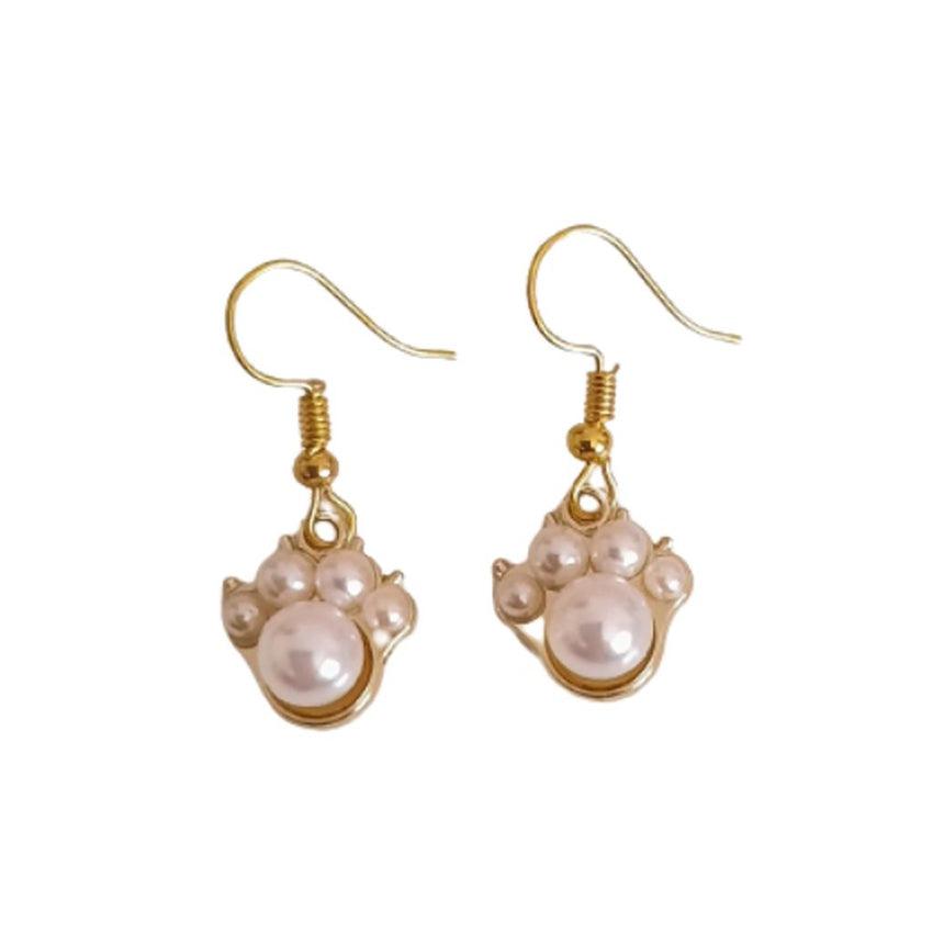 Pearl Paw Childrens Fashion Earrings