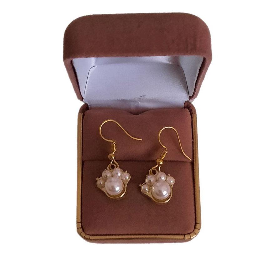 Pearl Paw Childrens Fashion Earrings