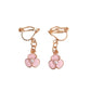 Pearl Centre Small Pink Flower Clip On Earrings
