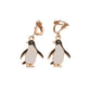 Penguin Dangly Clip On Earrings