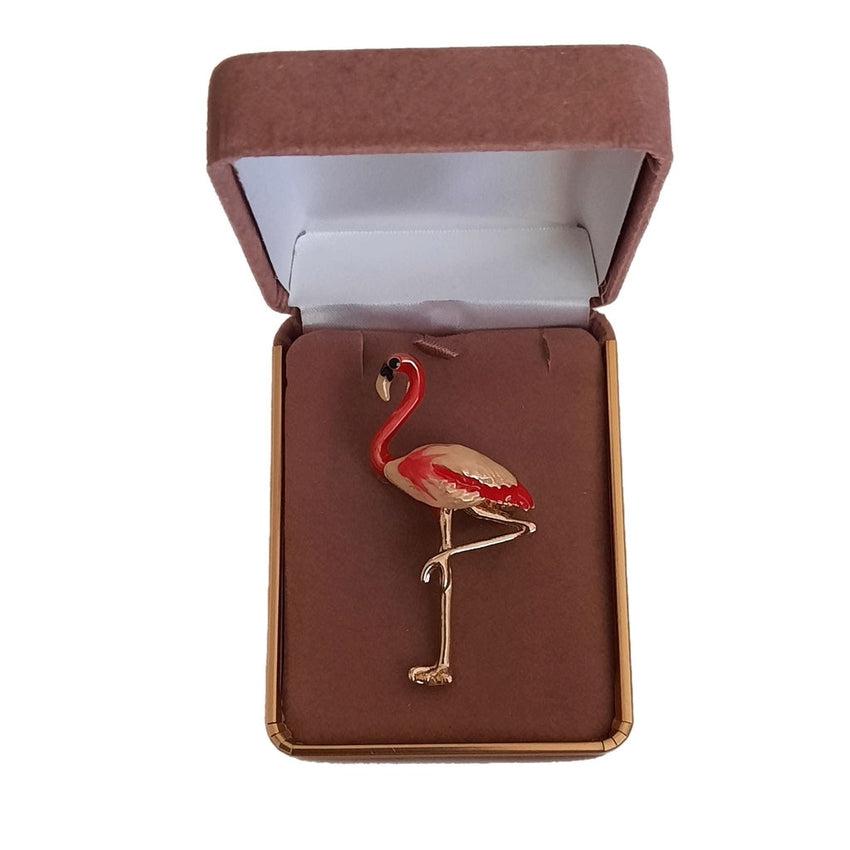 Pink Flamingo Ladies Brooch