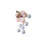 Pink Flower And Pearl Brooch