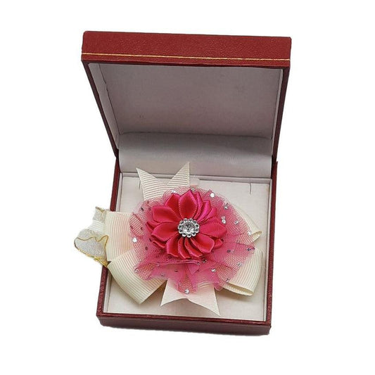 Pink Lace Flower Wrist Corsage