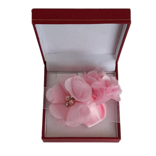 Pink Pearl Centre Flower Wrist Corsage