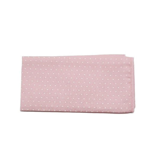 Pink With Small White Spots Pocket Square Hanky