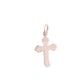Plain Smooth Silver Child Size Bevelled Edge Silver Communion Cross