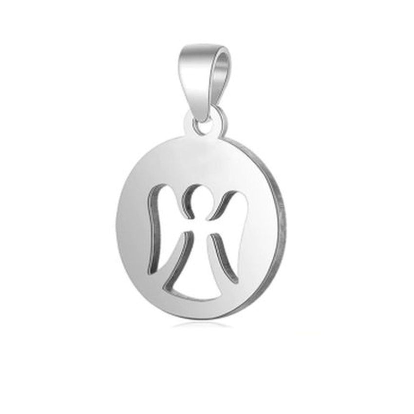 Plain Small Girls Sterling Silver Angel Pendant