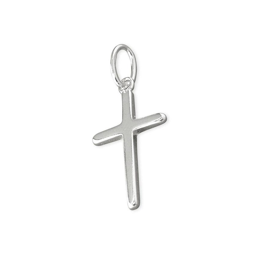 Plain Sterling Silver Children's Cross Pendant