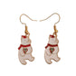 Polar Bear Hook Earrings
