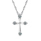 Pretty Delicate Cubic Zirconia Cross Pendant