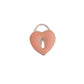 Pretty Pink And Silver Heart Pendant With a Keyhole Centre