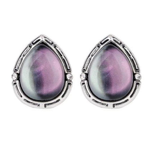 Pretty Shell Colour Clip On Stud Earrings