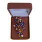 Purple Floral Bouquet Crystal Brooch