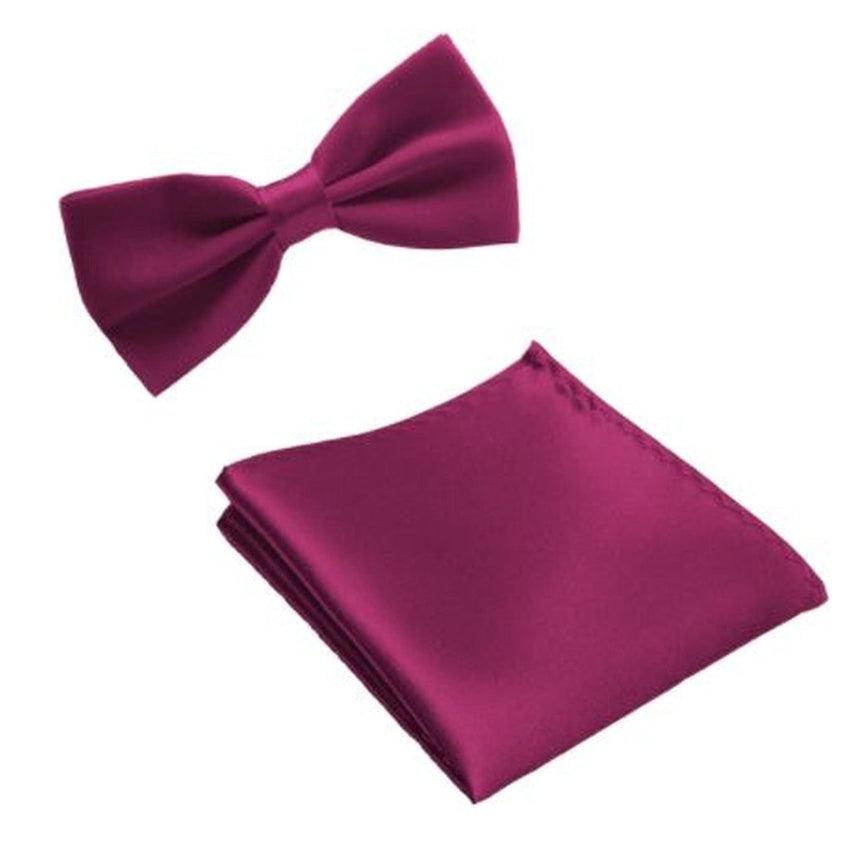 Purple Grape Matching Bow Tie And Hanky Set