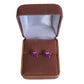 Purple Smiling Starfish Stud Earrings