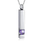 Purple Stone Cremation Ashes Necklace