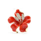 Red Lily Diamante Brooch