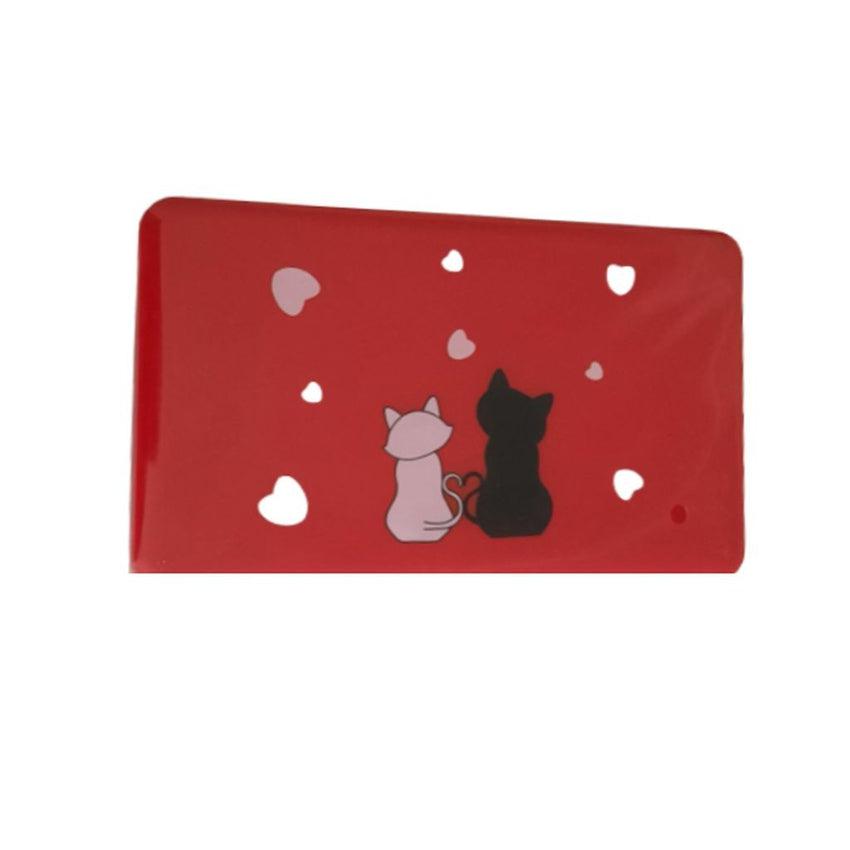 Red With Cats Face Mask Storage Box