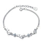 Rhodium Plated Girls CZ Dolphin Bracelet