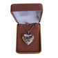 Rose And Love Inscribed Silver Plated Heart Shape Locket