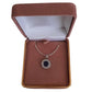 Sapphire Blue Centre Stone With Cubic Zirconia Edges Pendant