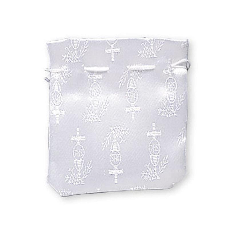 Satin Embroidered Rosary Communion Purse