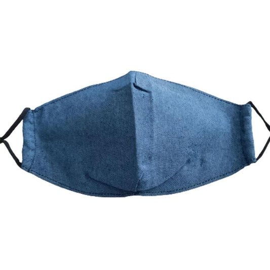 School Blue Comfortable Cotton Face Mask