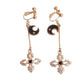 Screw Back Moon And Star Clip On Earrings