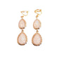 Shimmer Pearl Drop Clip On Earrings