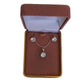 Silver Cubic Zirconia Solitaire Matching Earrings and Jewellery Set