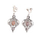 Silver Vintage Filigree Drop Clip On Earrings