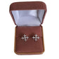 Silver Fancy Earrings with Cubic Zirconia Stone