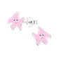 Silver Happy Smiley Face Stud Silver Earrings