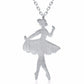 Silver Plated Dancer Childrens Fashion Pendant