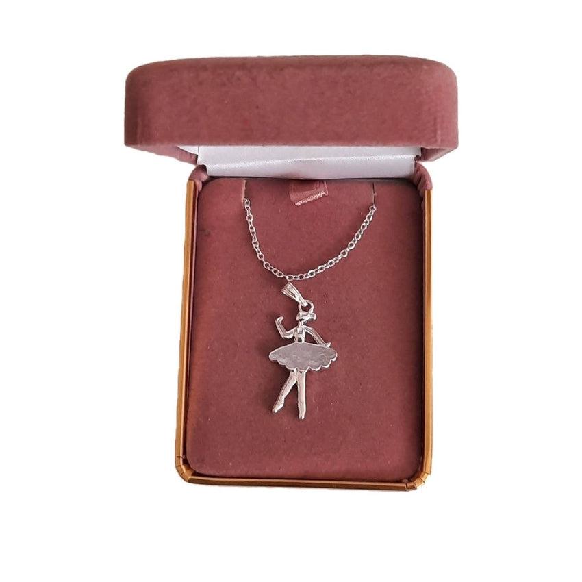 Silver Plated Dancer Childrens Fashion Pendant