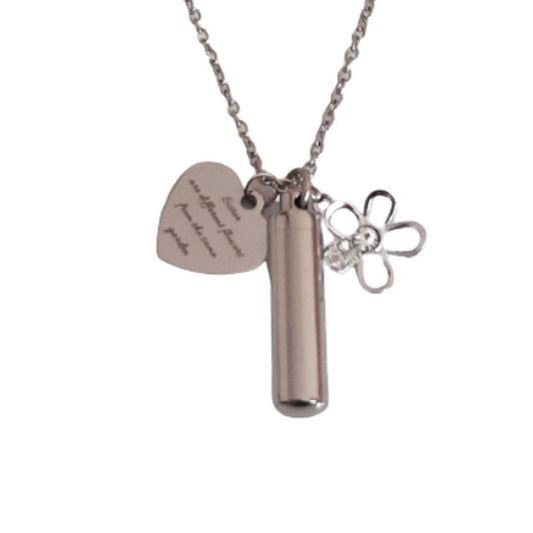 Sisters Flower Charm Cremation Ashes Locket