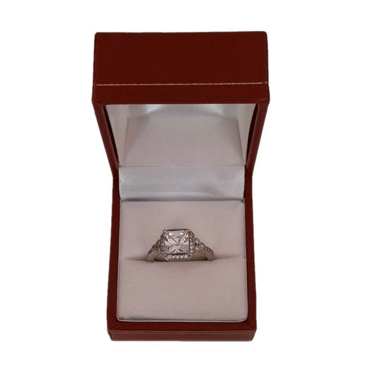 Size N Cubic Zirconia Ring