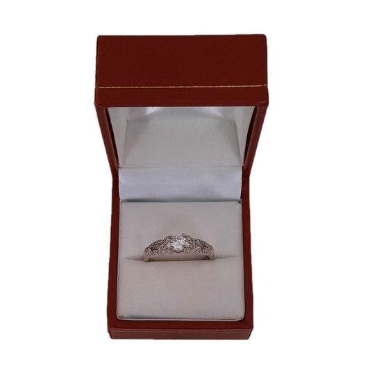 Size S 12 Cubic Zirconia Ring
