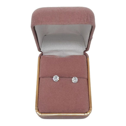 Small 5mm Sterling Silver CZ Stud Earrings