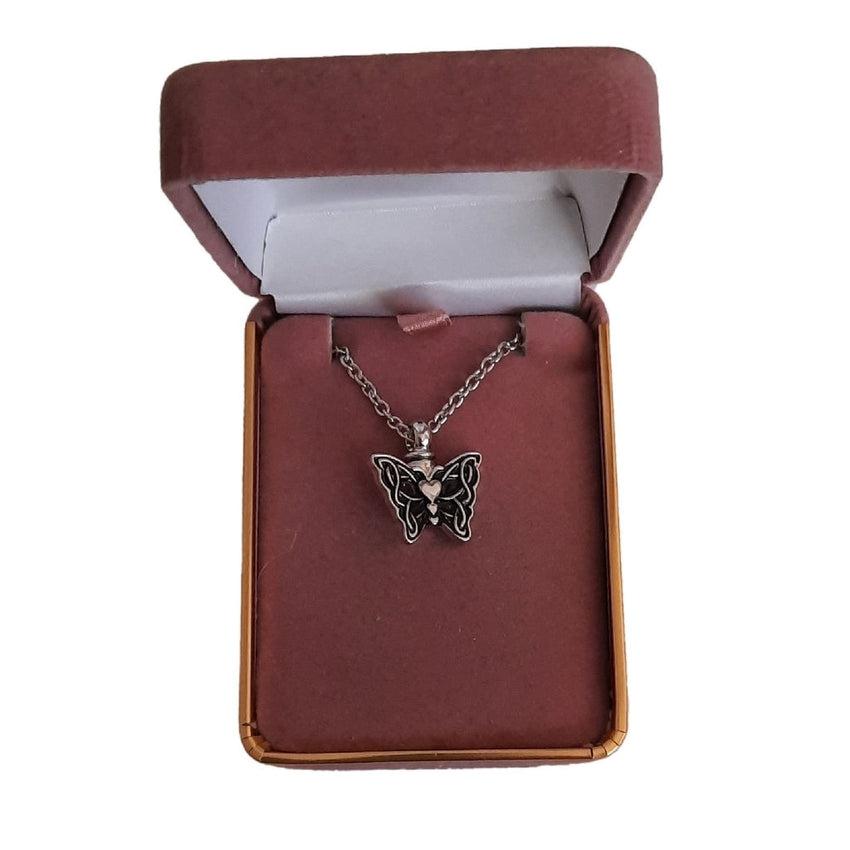 Small Butterfly Cremation Ashes Locket(2)