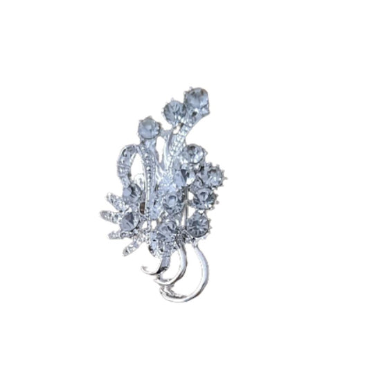 Small Crystal flower Bouquet Brooch