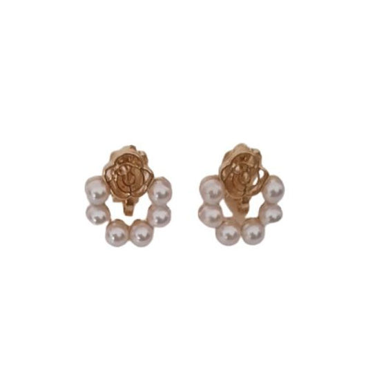 Small Pearl Ring Clip On Earrings