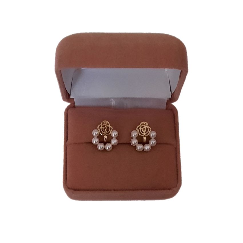 Small Pearl Ring Clip On Earrings(2)