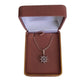 Small Silver And Cubic Zirconia Boat Helm Steering Wheel Pendant