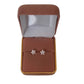 Small White Flower Sterling Silver Stud Earrings(2)