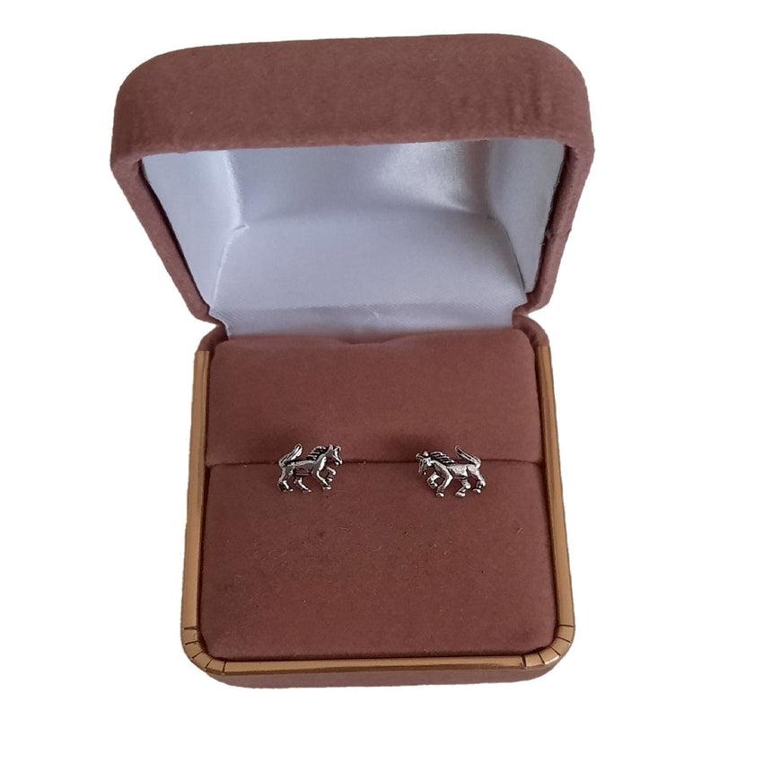 Small Horse Sterling Silver Earrings